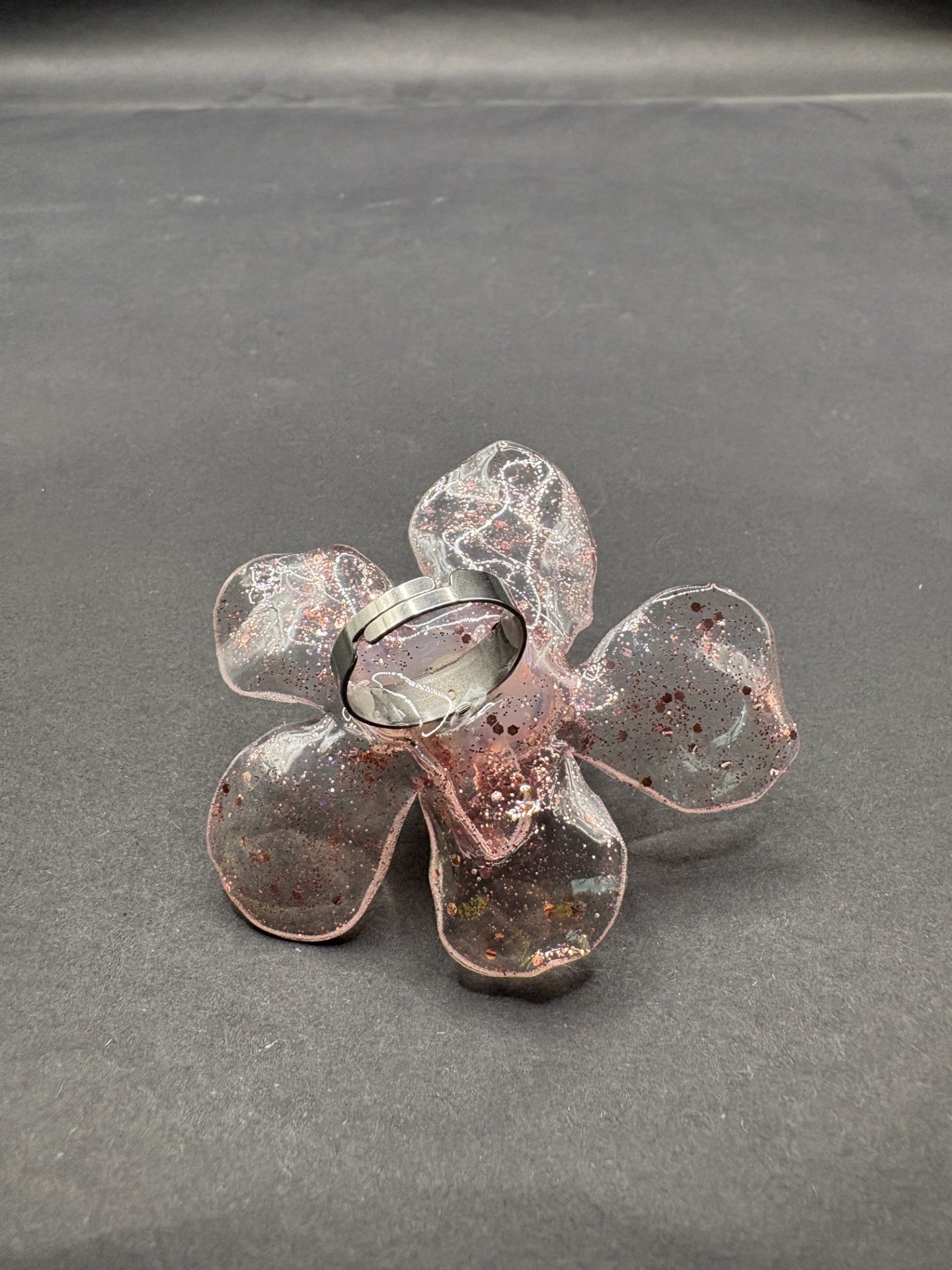 Anillo Glitter Rosa