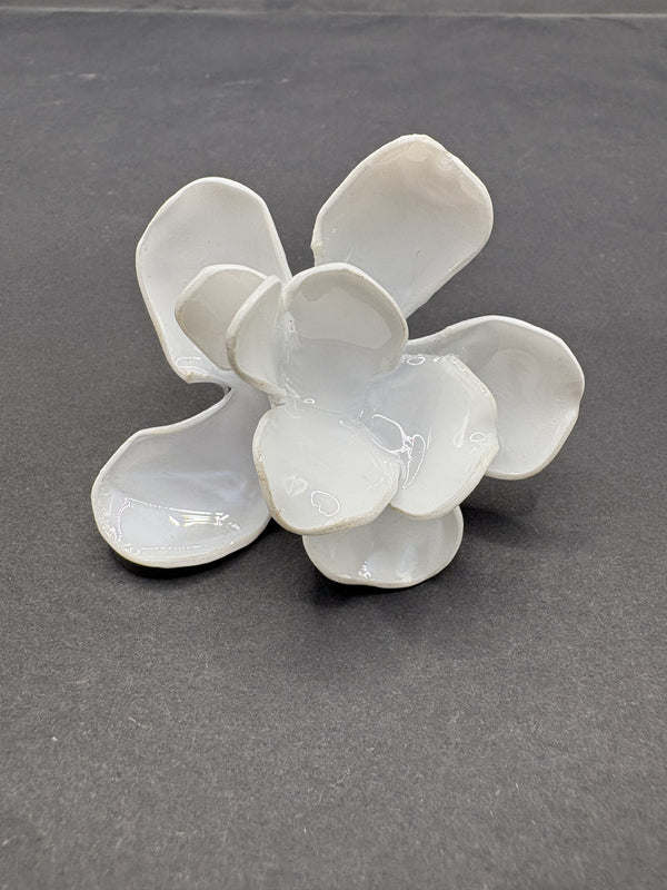 Anillo Magnolia Blanco Opaco