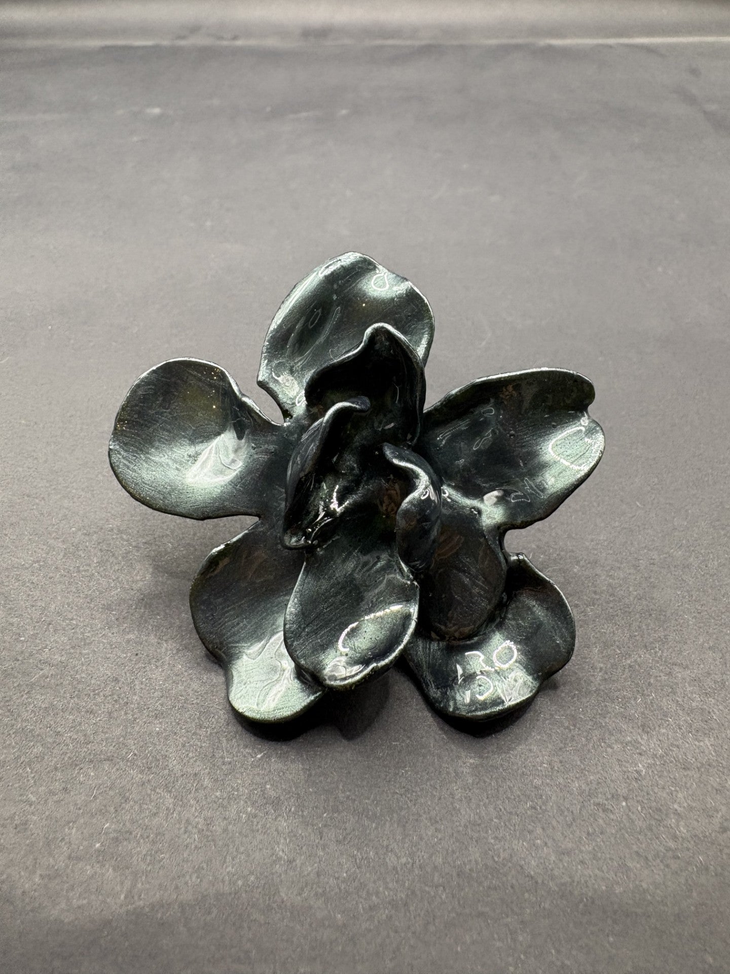Anillo Metalizado Gris oscuro