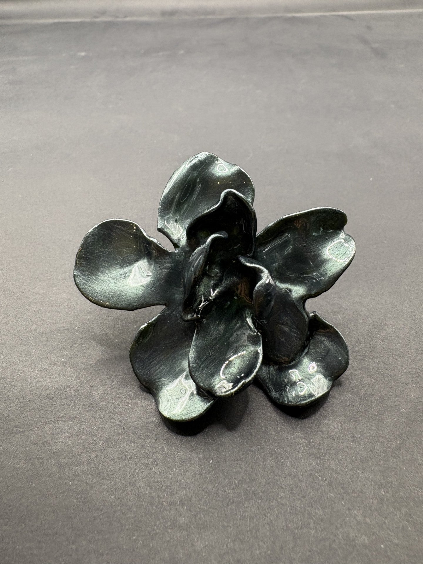 Anillo Metalizado Gris oscuro
