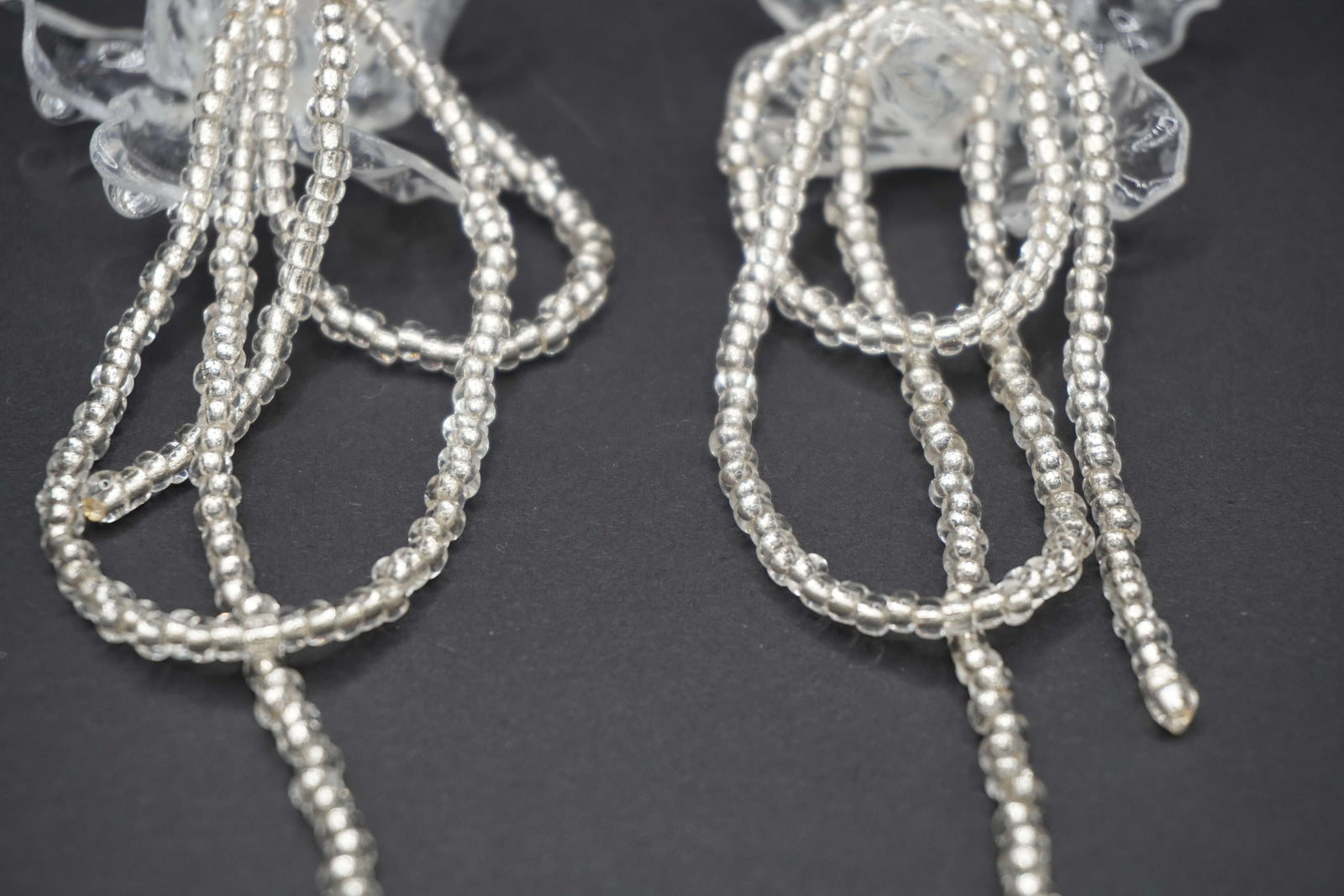 Pendientes Amaranto Transparentes