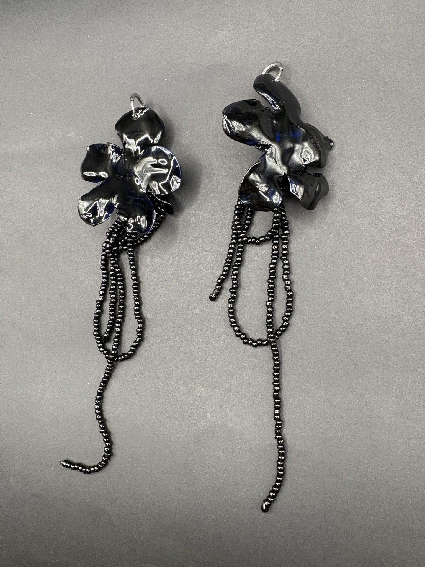 Pendientes Amaranto Negros